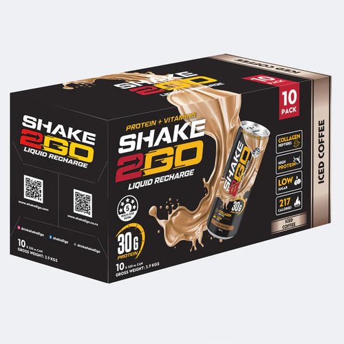 SHAKE2GO Iced Coffee - 10 Cans