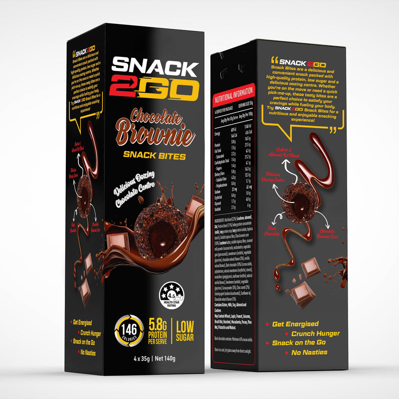 SNACK2GO Snack Bites Chocolate Brownie