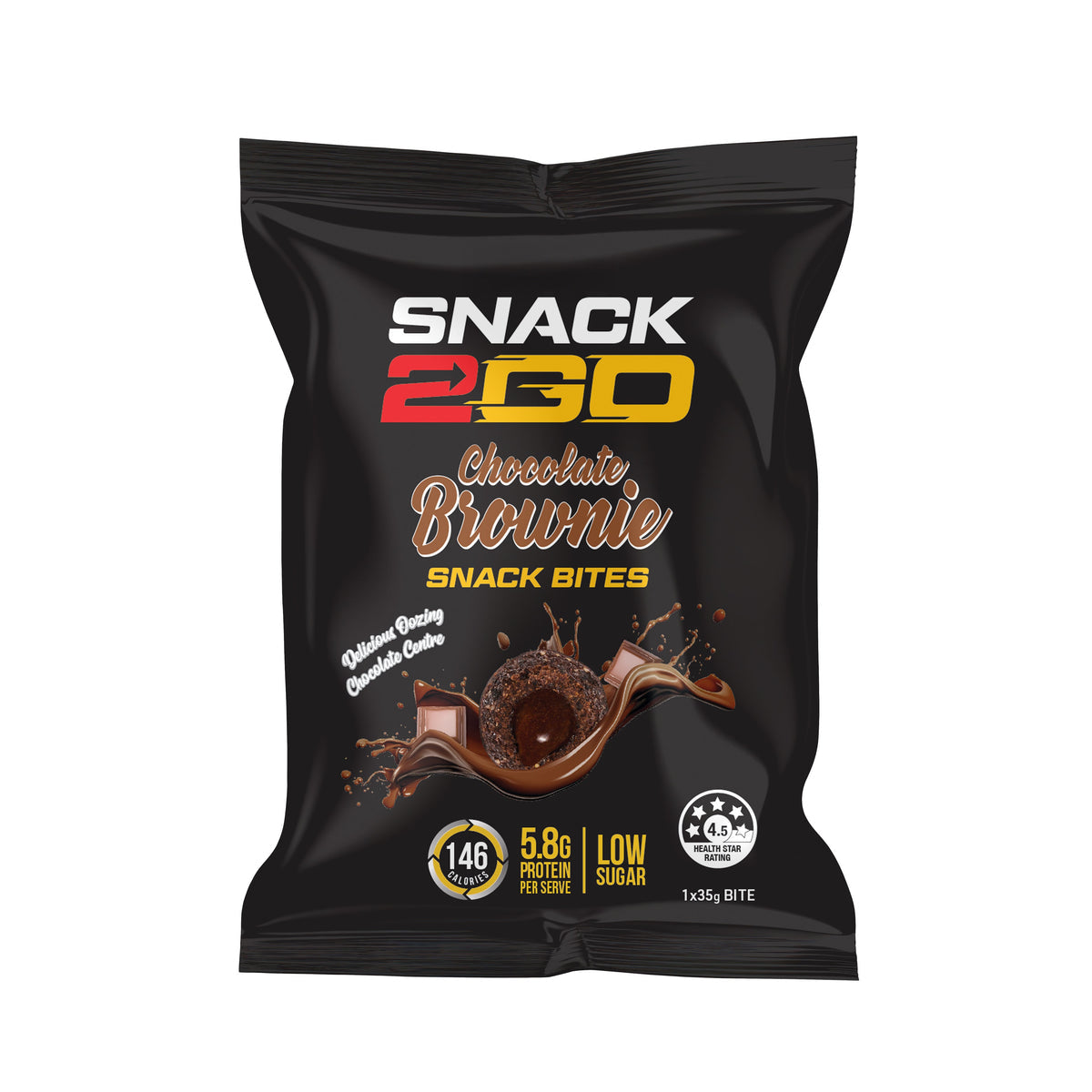 SNACK2GO Snack Bites Chocolate Brownie