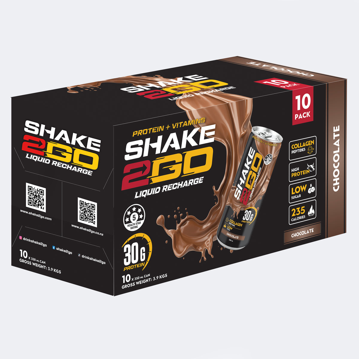 High Protein Chocolate Milkshake - Healthy & Tasty Shake | Shake2Go