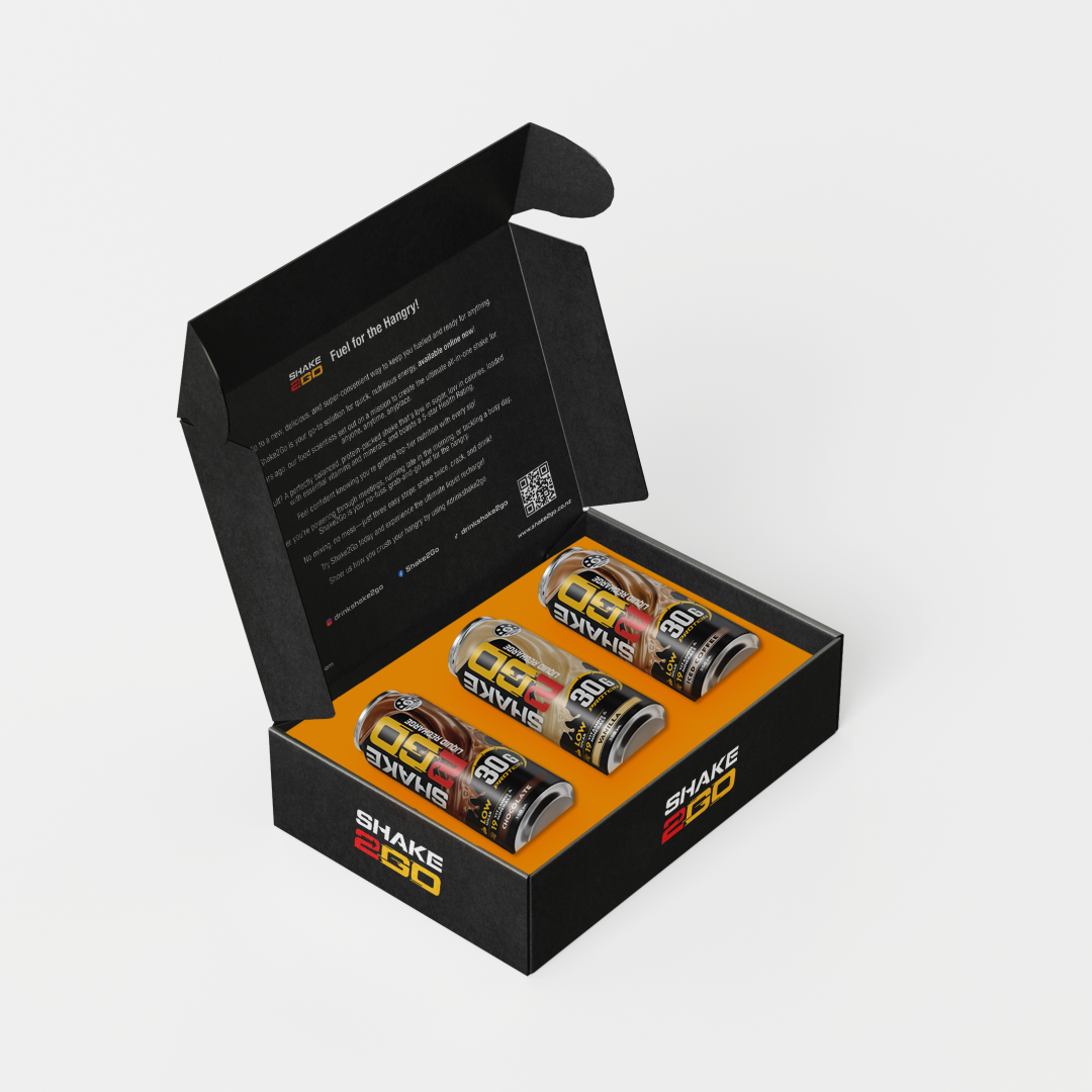 SHAKE2GO Sampler Box - 3 Cans