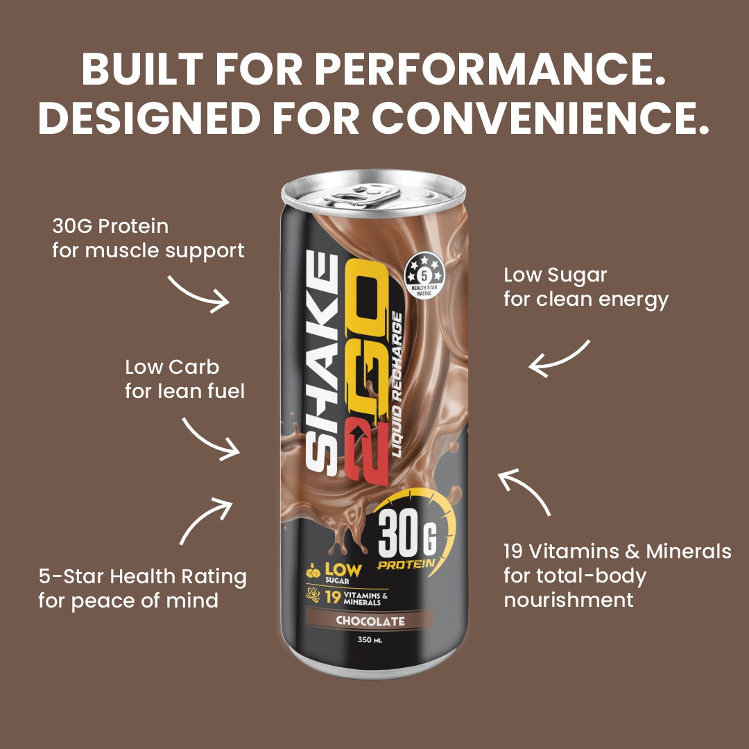 SHAKE2GO Chocolate - 10 Cans