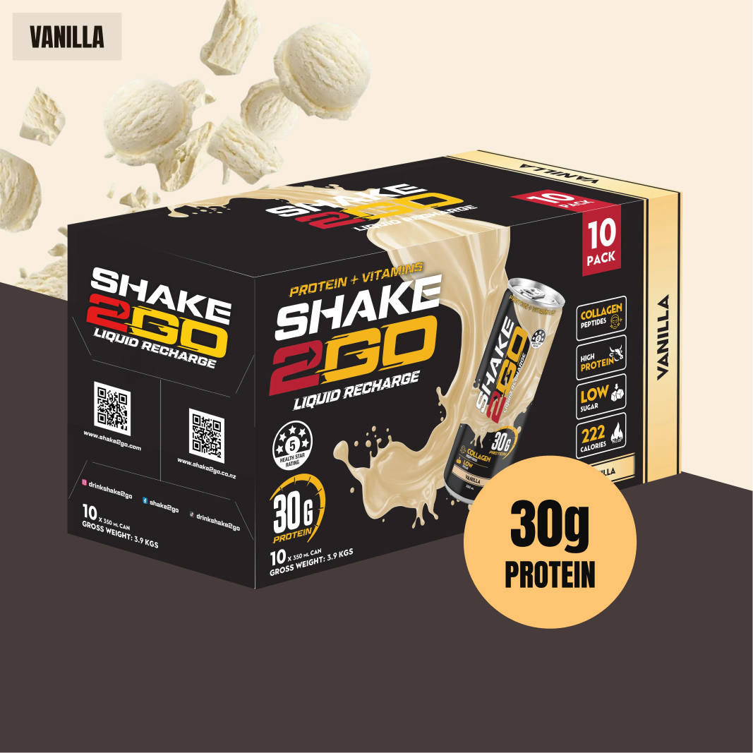 Healthy Vanilla Protein Shake - Low Sugar Meal Replacement | Shake2Go